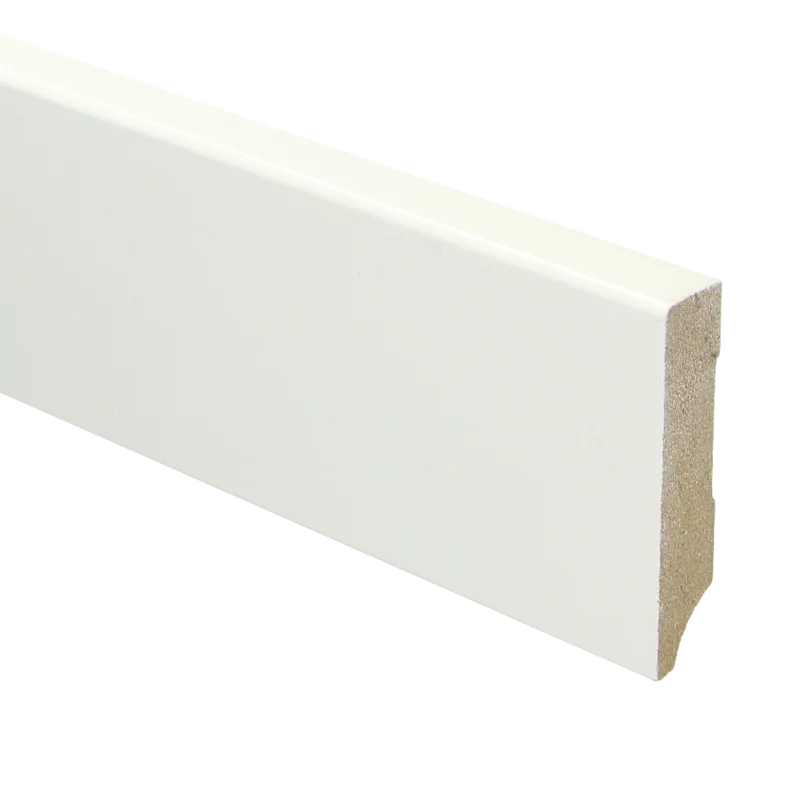 MDF Moderne Plint 70x15 RAL 9016 Verkeerswit 15951 Exclusieve Aanbieding